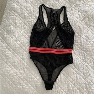 Victoria’s Secret black lace bodysuit xs